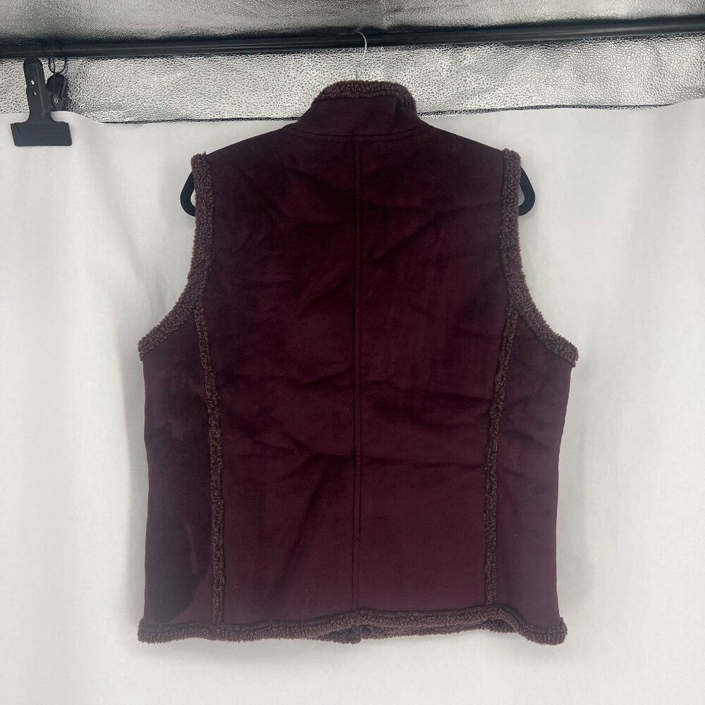 LL Bean Vintage Womens Sherpa Vest Size L - Picture 3 of 12